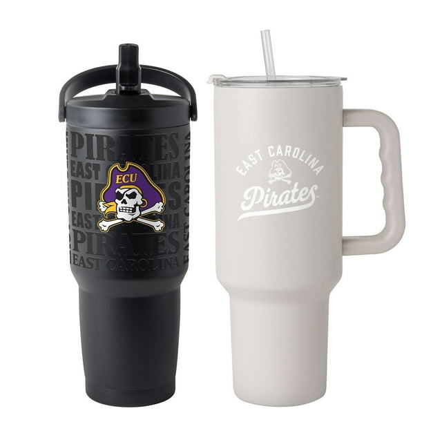 Logo Brands East Carolina Pirates Stainless Steel Tumbler Set