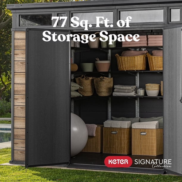 Keter 11' x 7' Signature Collection Resin Outdoor Shed - Samsclub.com