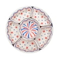 thumbnail image 2 of Member's Mark 6-Section Bamboo Melamine Serving Platter with Lazy Susan Base and Storage Lid, 2 of 8