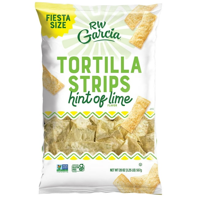 RW Garcia Tortilla Strips Hint of Lime, 20 oz.