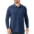 thumbnail image 1 of Member's Mark Men's Long Sleeve Stretch Pique Polo, 1 of 5