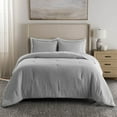 thumbnail image 1 of Member's Mark 3-Piece Solid Cotton Gauze Comforter Set, Assorted Sizes, 1 of 7