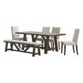 thumbnail image 2 of Member's Mark Livingston 6-Piece Solid Wood Farmhouse Dining Table with Bench, 2 of 8