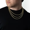 thumbnail image 9 of Semi Solid Rope Chain Necklace in 14K Gold, 9 of 10