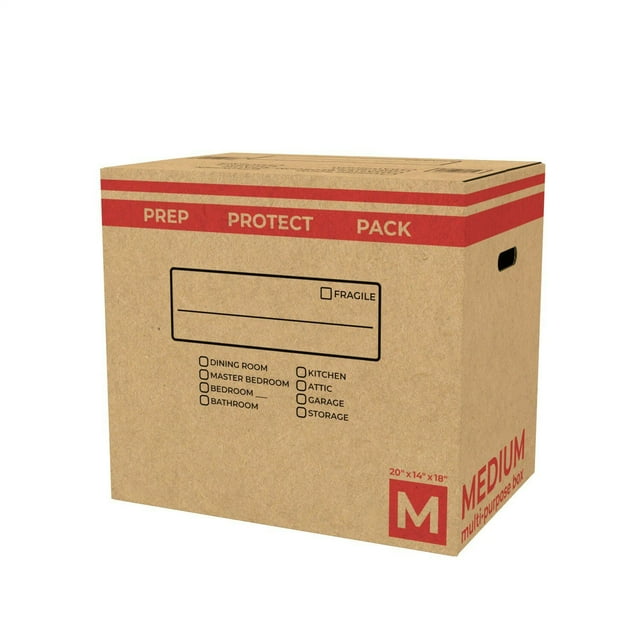 Pratt Medium Multi-Box, Move/Ship/Store, 20"L x 14"D x 18"H