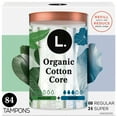 thumbnail image 1 of L. Organic Cotton Tampons  Duo Pack, Unscented, 84 ct., 1 of 10