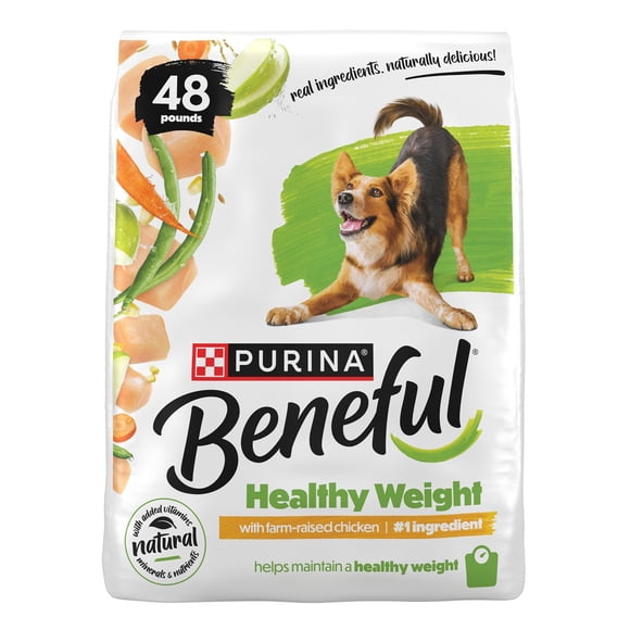 Purina Beneful Healthy Weight Chicken Recipe Dry Dog Food, 48 lbs.