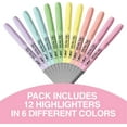 thumbnail image 5 of BIC Brite Liner Grip Pastel Highlighters, Chisel Tip, 12 Count, 5 of 10