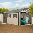 thumbnail image 20 of Lifetime 8' x 17.5' Outdoor Storage Shed Dual Entry, Tan, 20 of 25