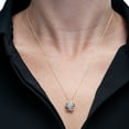thumbnail image 5 of 0.25 CT. T.W. Diamond Love Knot Pendant in 14K Yellow Gold, 5 of 6