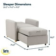 thumbnail image 7 of Serta Connor Twin Size Convertible Chair, 7 of 11