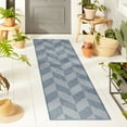 thumbnail image 2 of Nicole Miller New York Patio Country Calla Contemporary Herringbone Indoor/Outdoor Area Rug, 2 of 9
