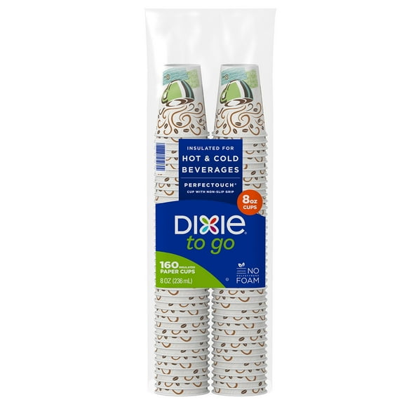 Dixie to go Insulated Paper Cups, Choose Size