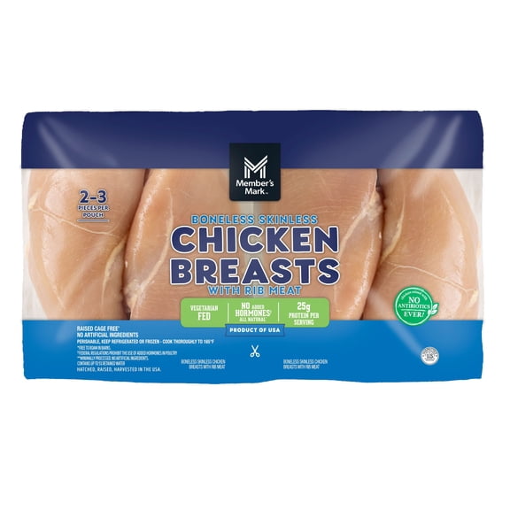 Member's Mark Boneless and Skinless Chicken Breast, priced per pound