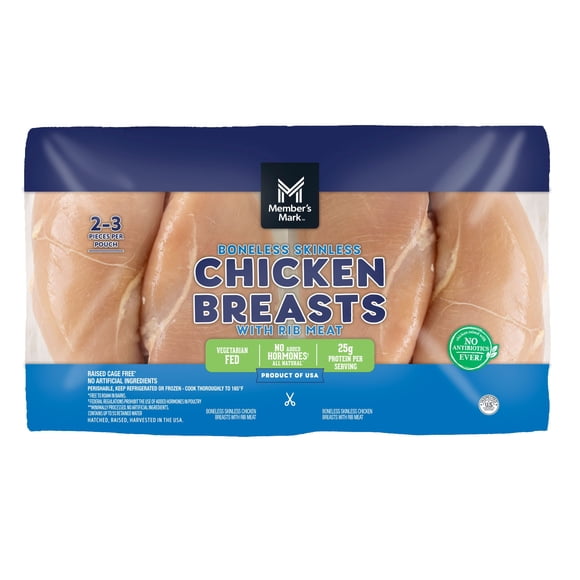 Member's Mark Boneless and Skinless Chicken Breast, priced per pound