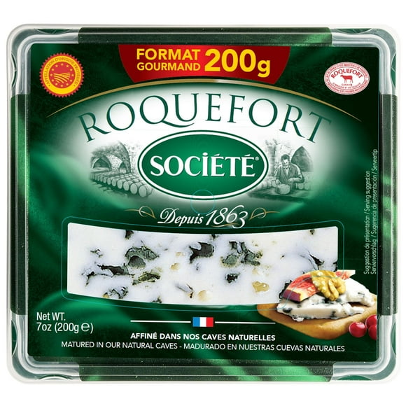 Société Roquefort Cheese Duo-Pack Wedges, 7oz. Each, 2 ct.