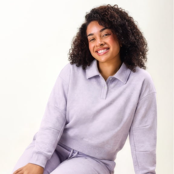 Member's Mark Women's Collared Fleece Top