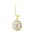 thumbnail image 2 of 0.46 CT.T.W. Round & Baguette Diamond Pendant Necklace in 14K Gold, 2 of 8