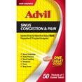 thumbnail image 3 of Advil Sinus Congestion & Pain Tablets, 200 mg Ibuprofen 50 ct., 3 of 4