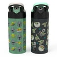 thumbnail image 3 of Zak Designs Antimicrobial 14-oz. Stainless Steel Vacuum Insulated Kids Riverside Bottle, 2-Piece Set, Choose Color, 3 of 5