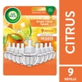 thumbnail image 1 of Air Wick Plug In Scented Oil Air Freshener Refills, Bright Citrus, 9 refills, 1 of 11