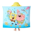 thumbnail image 2 of Kids Character 100% Cotton Hooded Towel With Hand Pockets, 2 of 9