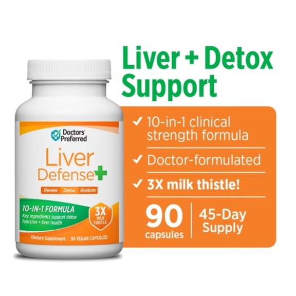 Doctors' Preferred Liver Defense+ with Milk Thistle, 90 Capsules
