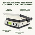 thumbnail image 3 of GreenPan Elite 7-in-1 Multi-Function Contact Grill & Griddle, Ceramic Nonstick, Grill & Waffle Plates (Choose Color), 3 of 9