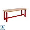thumbnail image 4 of Seville Classics UltraHD Height Adjustable Workbench, 72" W x 25" D x 28.5”- 42” H, 4 of 15