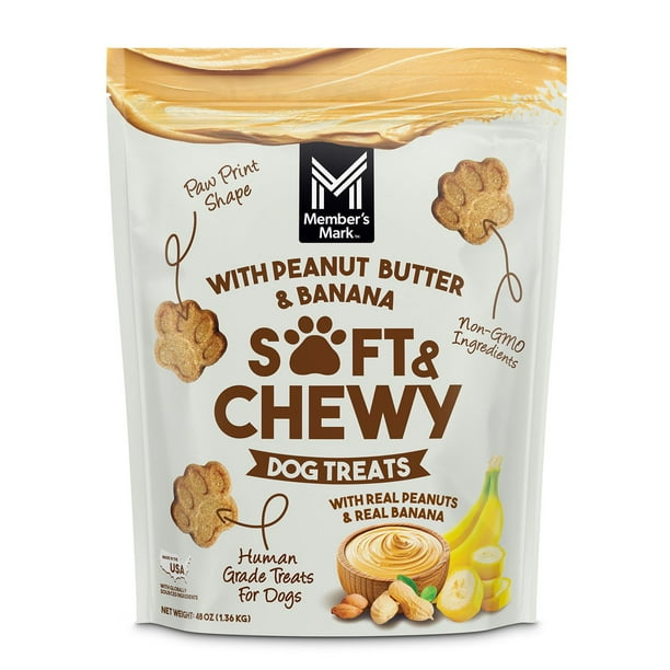 Member's Mark Peanut Butter Banana Soft Chewy Dog Treats,