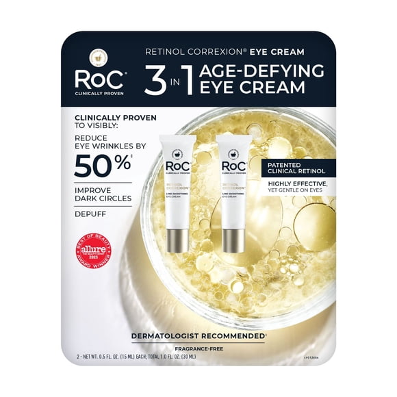 RoC Retinol Correxion Line Smoothing Eye Cream, 0.5 fl. oz., 2 pk.