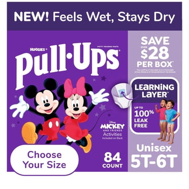Pull-Ups Training Pants, Unisex, Sizes 2T-6T