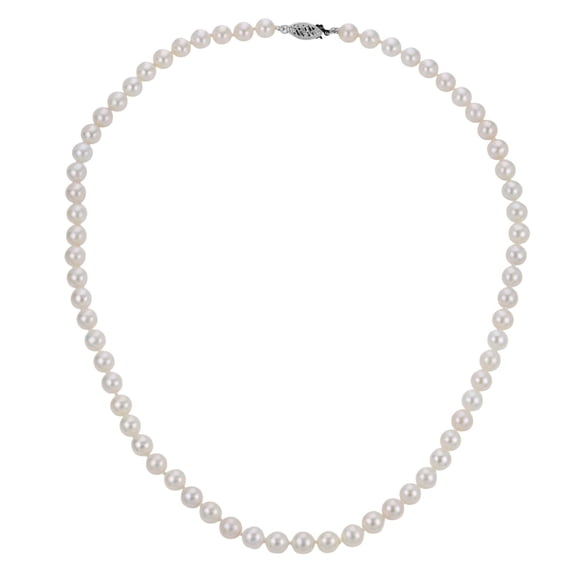 White Cultured Freshwater Pearl Strand Necklace