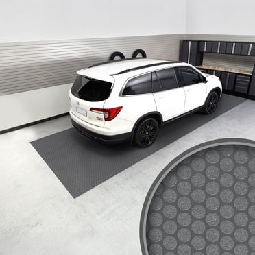 G-Floor 8.5' x 22' Slate Grey Garage and Utility Flooring - Small Coin