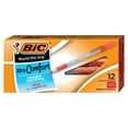 thumbnail image 1 of BIC Round Stic Grip Xtra Comfort Ballpoint Pen, Red Ink, 1.2mm, Medium, 12ct., 1 of 4