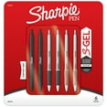thumbnail image 1 of Sharpie Metal Barrel S-Gel Pens, 6-Pack, Medium Point 0.7mm, 1 of 6