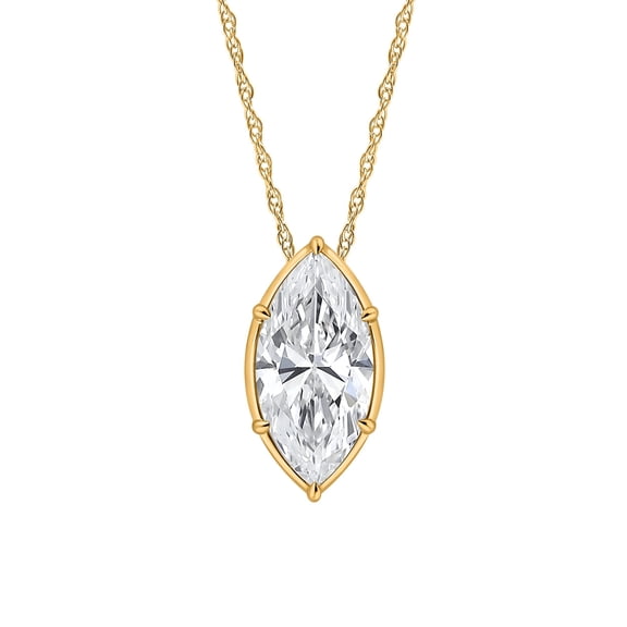 Lab Created Diamond Pendant in 14K Gold