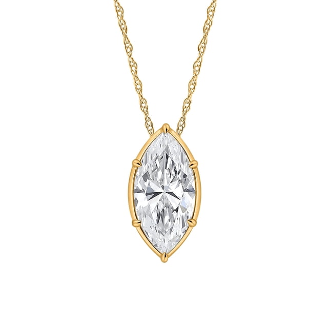 Lab Created Diamond Pendant in 14K Gold