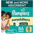 thumbnail image 1 of Pampers Swaddlers Ultra Diapers, Sizes Newborn-8, 1 of 15