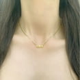 thumbnail image 3 of 14K Yellow Gold LOVE Curb Chain Necklace, 15"-17", 3 of 4