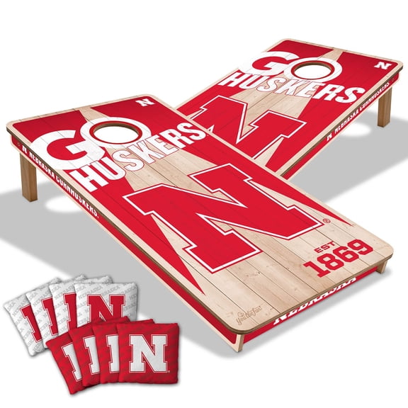 YouTheFan Nebraska Cornhuskers 2'x4' Cornhole Board Set