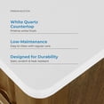 thumbnail image 2 of OVE Decors Juliette Vanity with Quartz Vanity Top and Rectangular Undermount Sink - Assorted Sizes Available, 2 of 12