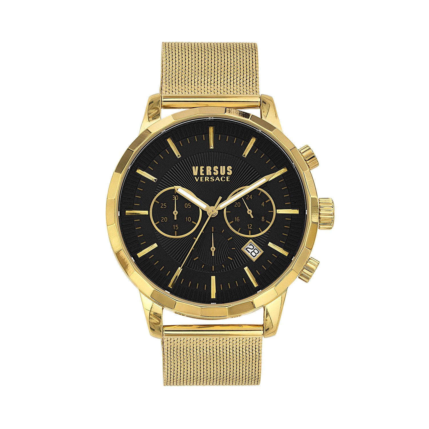 Versus Versace Chronograph Lion Gold-Tone Bracelet Watch
