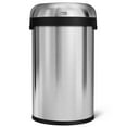 thumbnail image 2 of simplehuman 23-Gal. Stainless Steel Bullet Open Can, 2 of 5