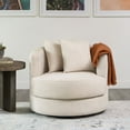 thumbnail image 1 of Elliot Oversized Moon Swivel Chair, Assorted Colors, 1 of 11