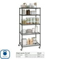 thumbnail image 5 of Seville Classics UltraDurable 5-Tier NSF Steel Shelving, 36" W x 24" D x 76" H, 5 of 13
