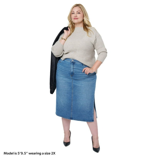 Edited by Remi Bader Women's Denim Skirt