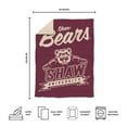thumbnail image 5 of Logo Brands Shaw Bears Luxe Dreams Throw, 60" x 80", 5 of 6