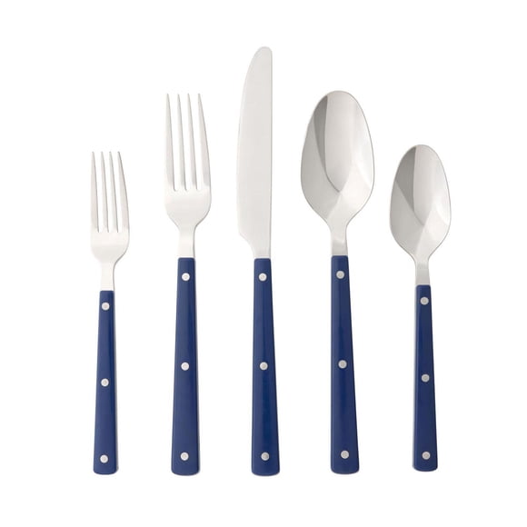 Member's Mark 20-Piece Colored Handle Flatware Set, 18/10 Stainless Steel