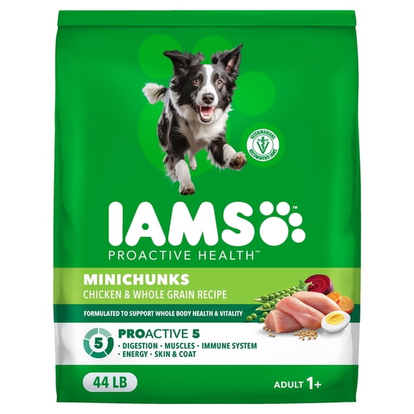 IAMS Proactive Health Minichunks Chicken Recipe Adult Dry Dog Food, Multi-sizes